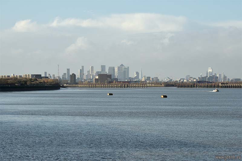 City of London seen from Woolwich Pier