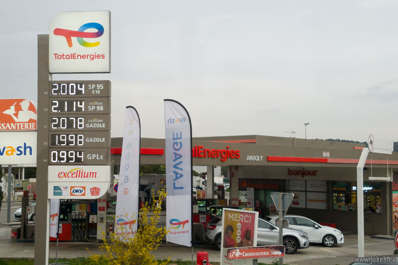 Fuel at more than €2 per litre