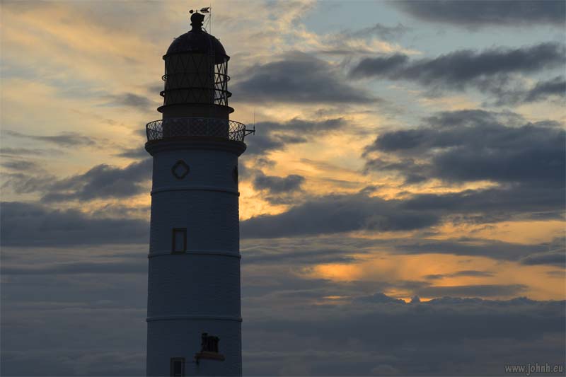Sunset at Corsewall Point Lighthouse, Galloway, Scotland