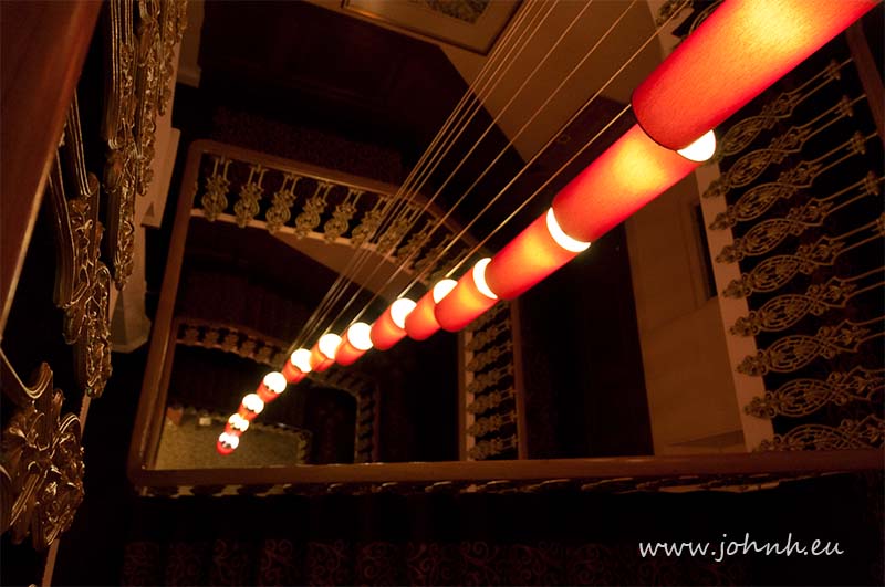 Stairwell lights at The Falmouth Hotel, Cornwall
