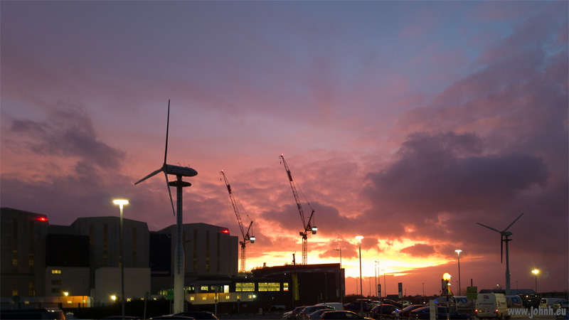Sunset at Barrow in Furness, Cumbria