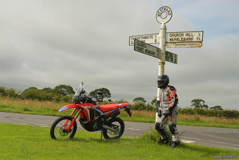 Riding my new CRF300 Rally bike home