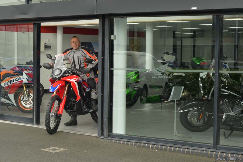 Riding my new CRF300 Rally bike home