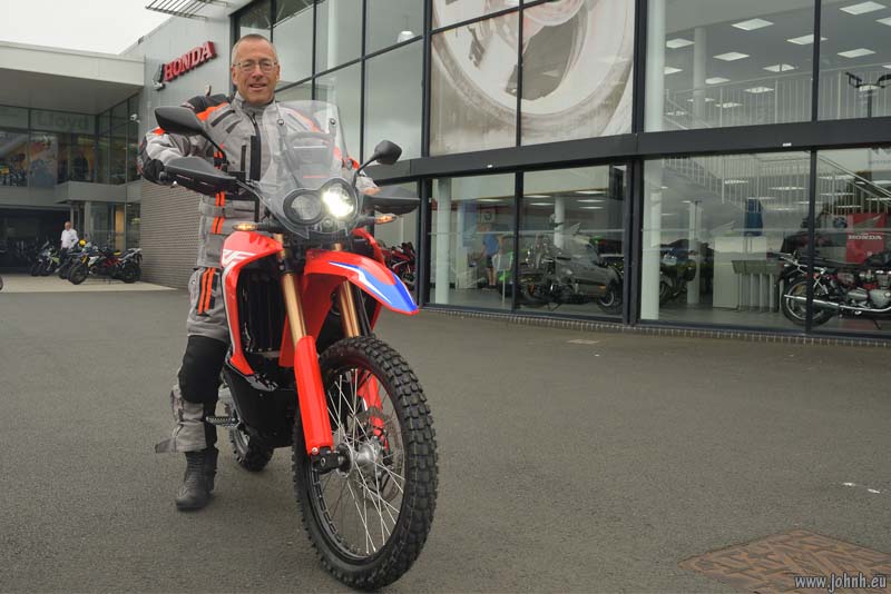 Riding my new CRF300 Rally bike home
