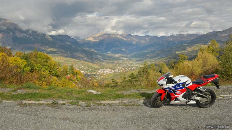 Barcelonnette, seen from Pra-Loup