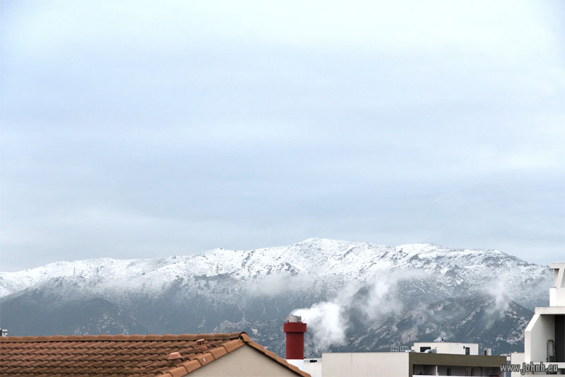Snow on le Garlaban, Marseille, Provence