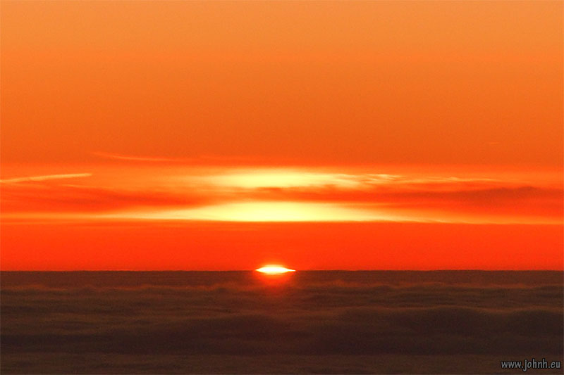 Sunset from the stratosphere