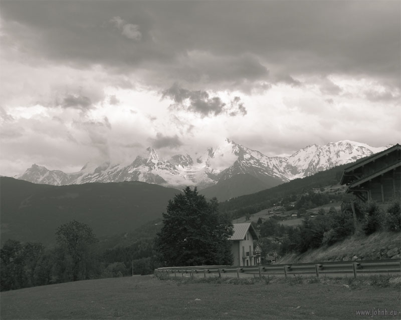 Storm on Mont Blanc