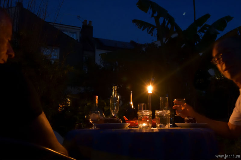 Late night under the banana tree