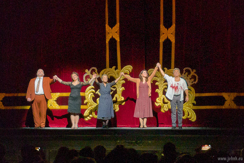Curtain call at the end of Royal Opera’s latest revival of Cavalleria Rusticana at Covent Garden