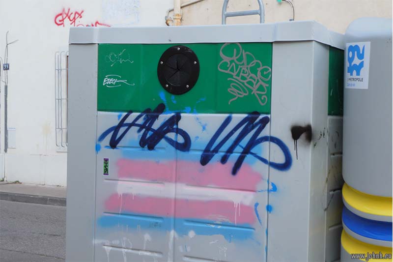 Tags and graffitos in Marseille 5th and 6th arondissments