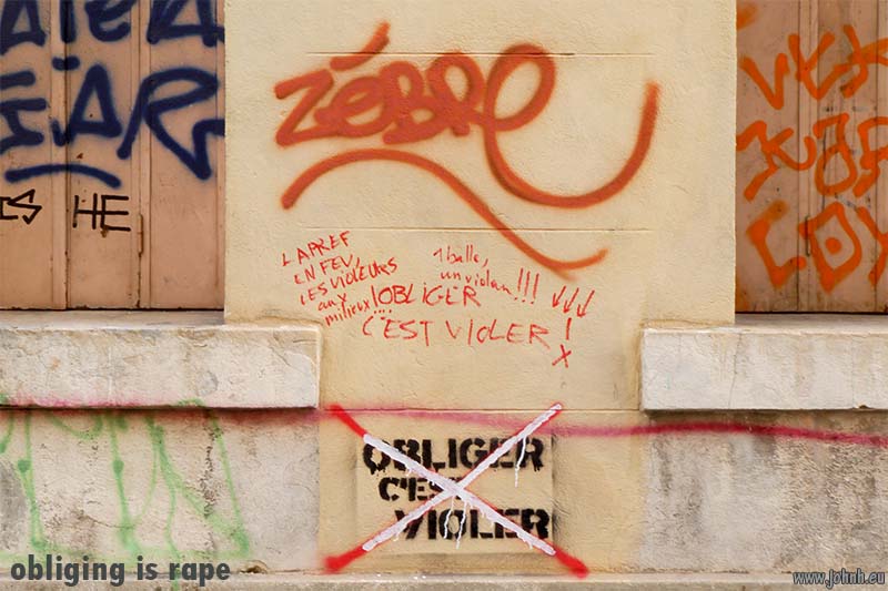 Tags and graffitos in Marseille 5th and 6th arondissments