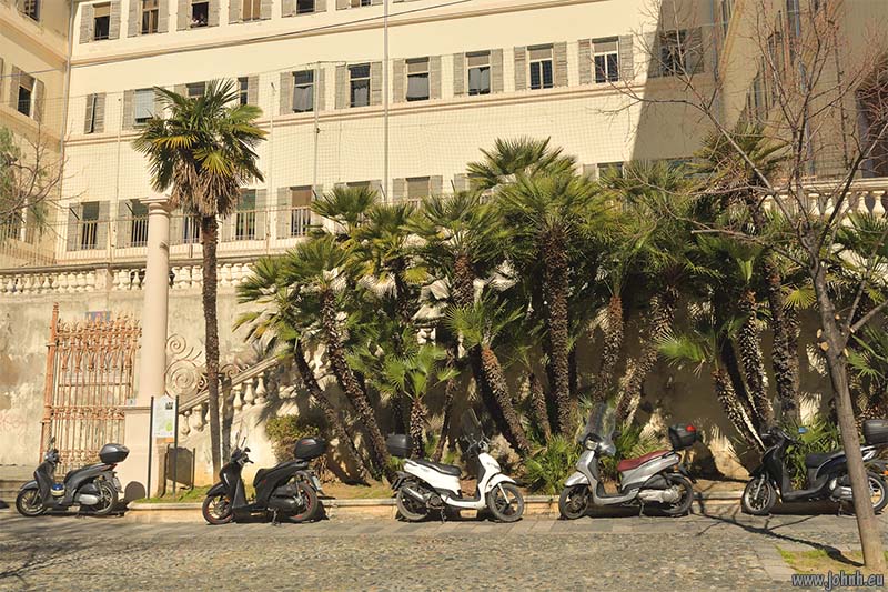 Scooters in San Remo, Liguria