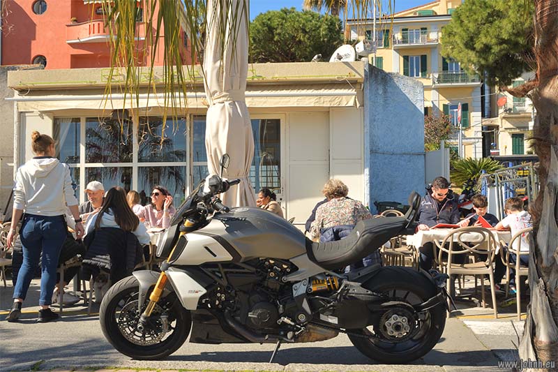 Scooters in San Remo, Liguria
