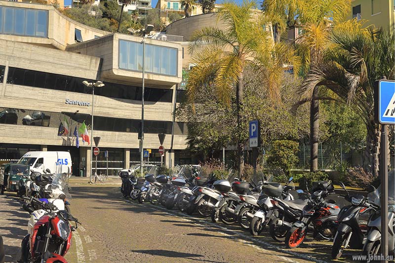 Scooters in San Remo, Liguria