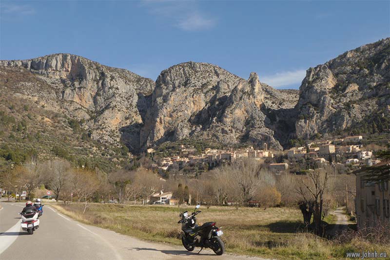 Moustiers-Ste-Marie. Cruising Haut-Provence on a Honda X-ADV 750