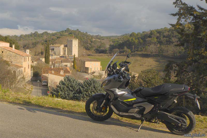 Esparron-de-Verdon. Cruising Haut-Provence on a Honda X-ADV 750