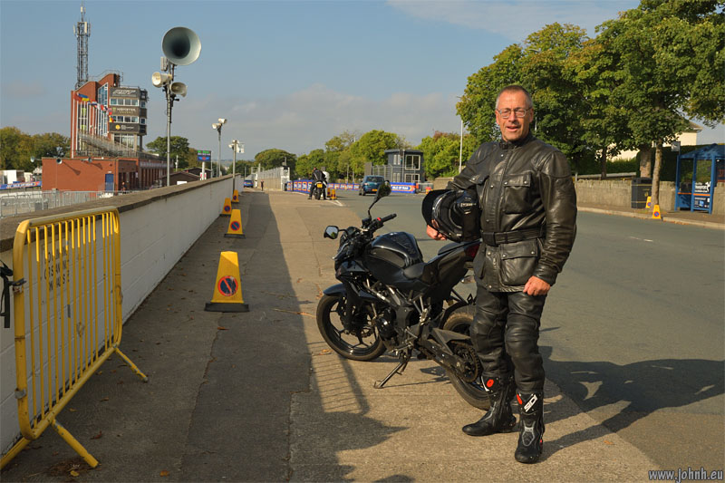 Isle of Man TT Pits, grandstand and start/finish