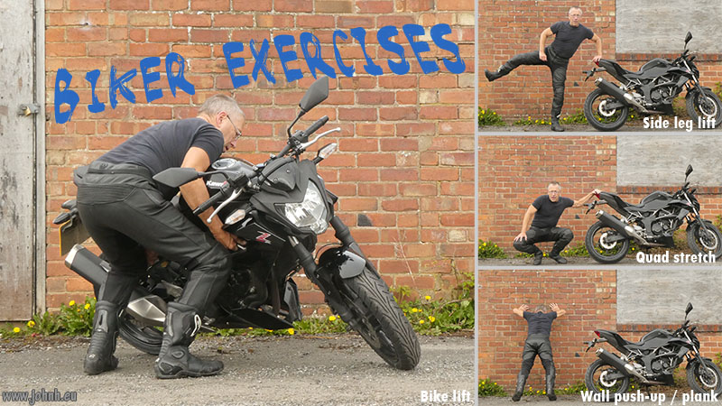Biker fitness exercises