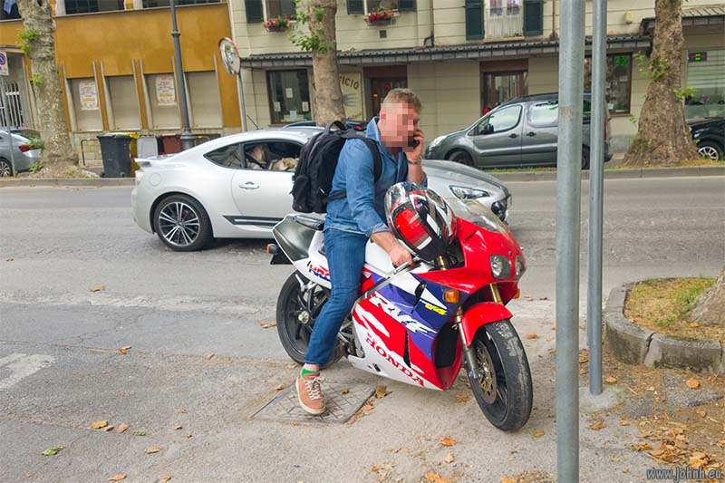 Biker frustration