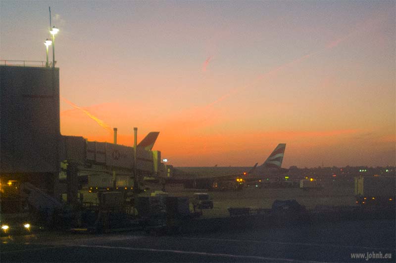 Dawn at London Heathrow airport